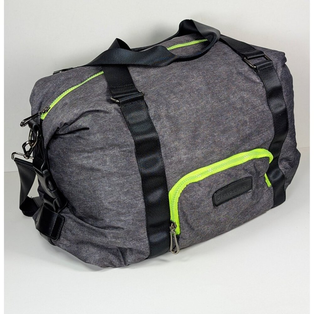 Fabletics Gym Bag Beach Yoga Crossbody Tote Travel Duffel Workout Pilates Gray